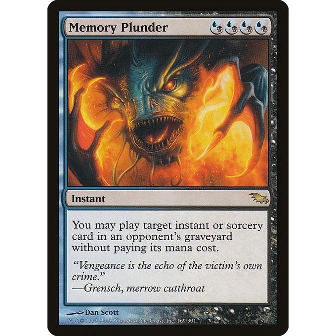 Magic: The Gathering - Shadowmoor - Memory Plunder (169)