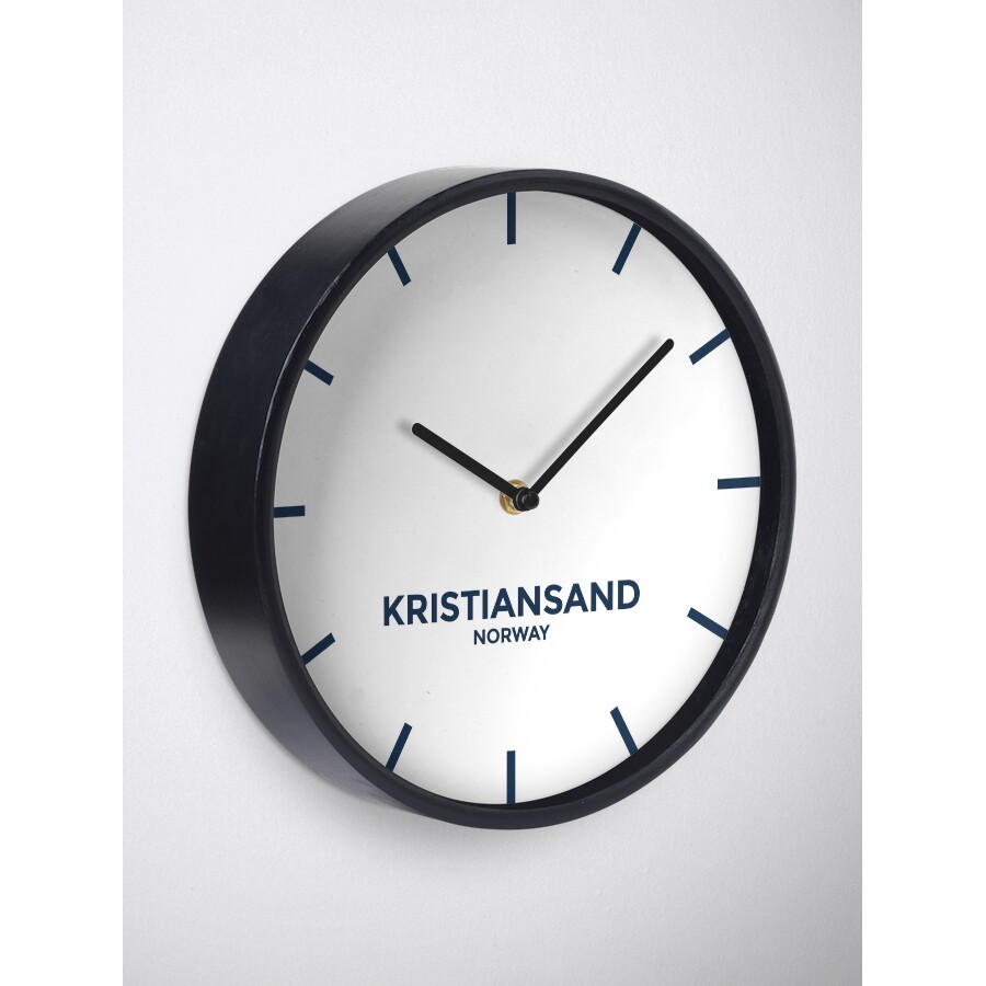 Đồng Hồ Decor - Kristiansand, Norway Time Zone Newsroom Wall Clock Clock