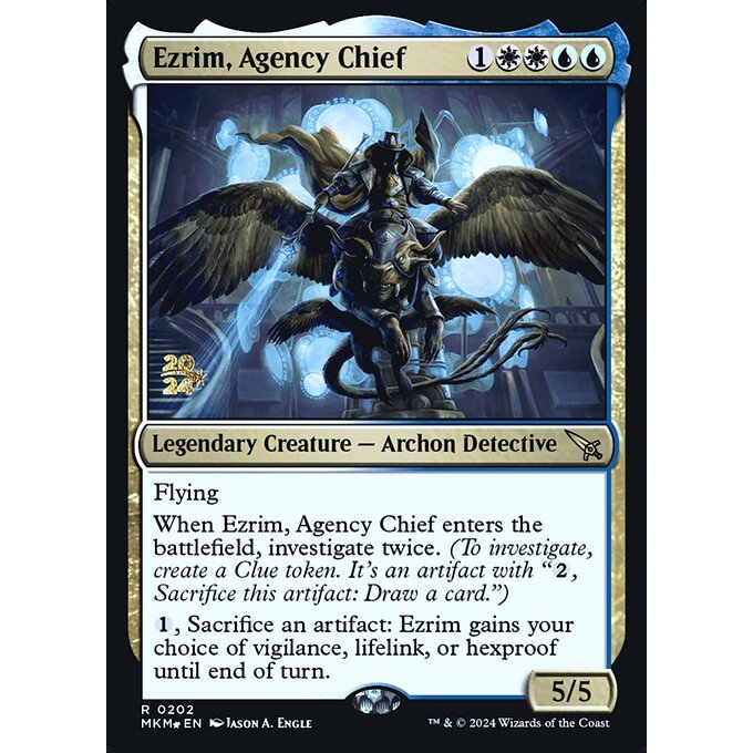 Magic: The Gathering - Murders at Karlov Manor Promos - Ezrim, Agency Chief (202s) Foil