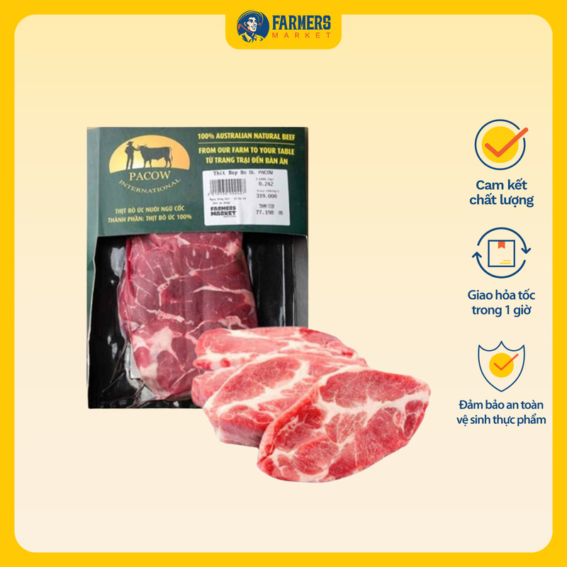 Thịt Bắp Bò Úc Pacow (250G) (I0008640)