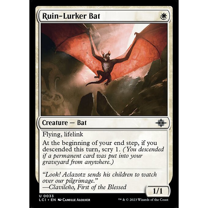 Magic: The Gathering - The Lost Caverns of Ixalan - Ruin-Lurker Bat (33)