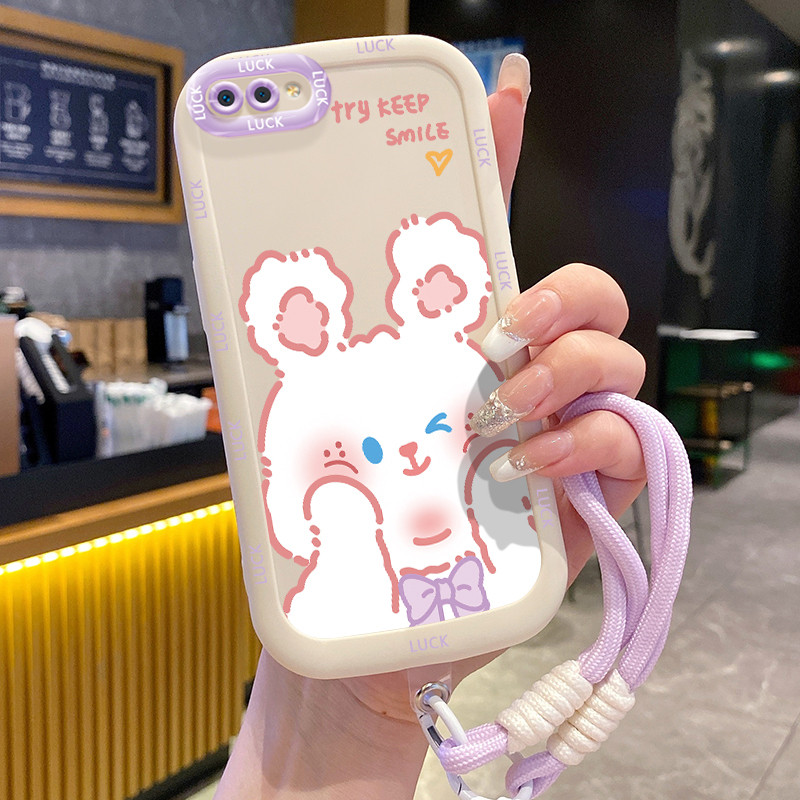 Ốp Lưng Realme C2 C2s OPPO A1KCase Động vật nhỏ Với Lanyard