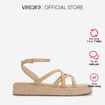 Vascara Giày gladiator flatform sandals - SDK 0353