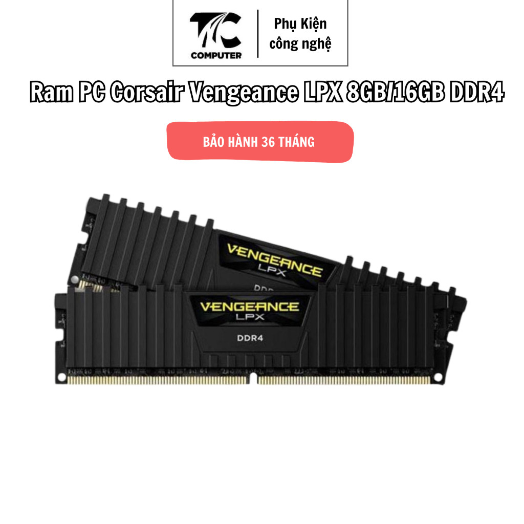 Smartlink Tech Ram PC Corsair Vengeance LPX 8GB/16GB DDR4 2400/2666/3200Mhz – Hiệu Suất Ổn Định