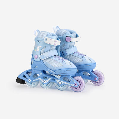 Giày trượt patin trẻ em một hàng bánh DECATHLON FIT3 xanh dương mã 8802028