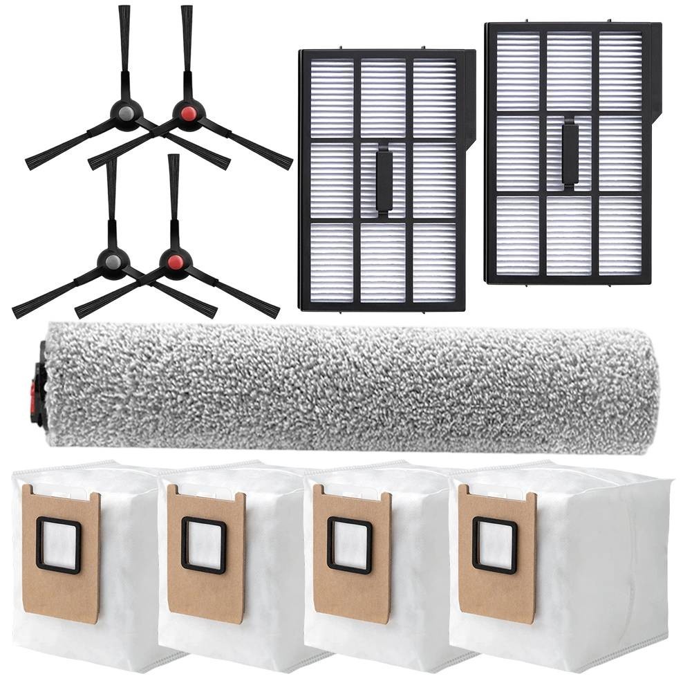 [FAY] Phụ kiện Bàn chải bên hông Túi đựng bụi Cây lau nhà Tương thích cho Eufy cho Omni E25 E28