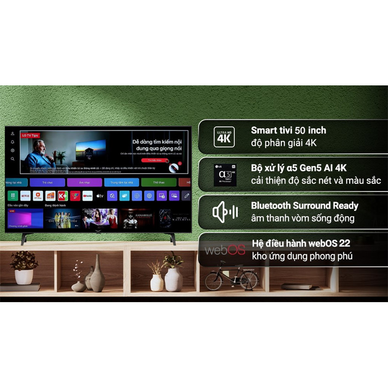 Smart Tivi LG 4K 50 Inch 50UQ7050PSA - Indonesia (LIKE NEW - Bảo Hành Hãng)