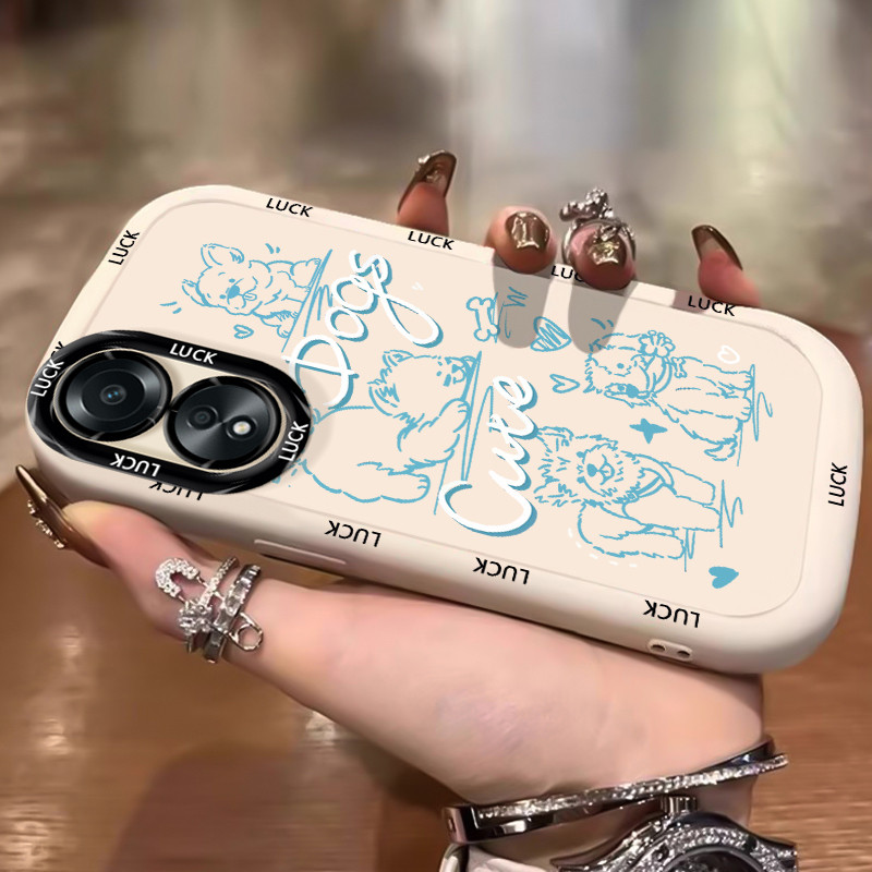 Ốp Lưng OPPO A58 4G A78 4G A58 5G A58X 5G A78 5G A1X 5G A2X 5G Ốp Silicon Case Vỏ mềm Chó Nhỏ