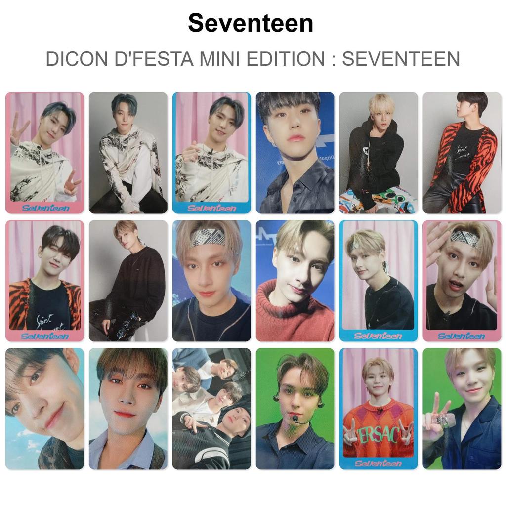 Seventeen DICON D 'FESTA PHIÊN BẢN MINI: SEVENTEEN KPOP Photocard chính thức DINO HOSHI JOSHUA JUN S
