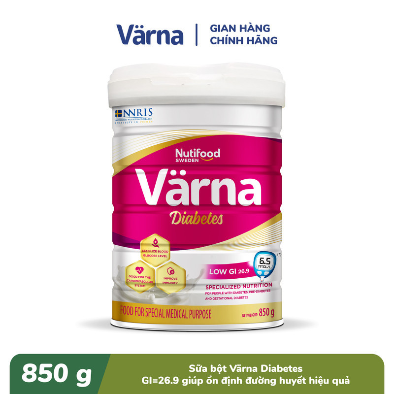 Sữa Bột Varna Diabetes Lon 850g