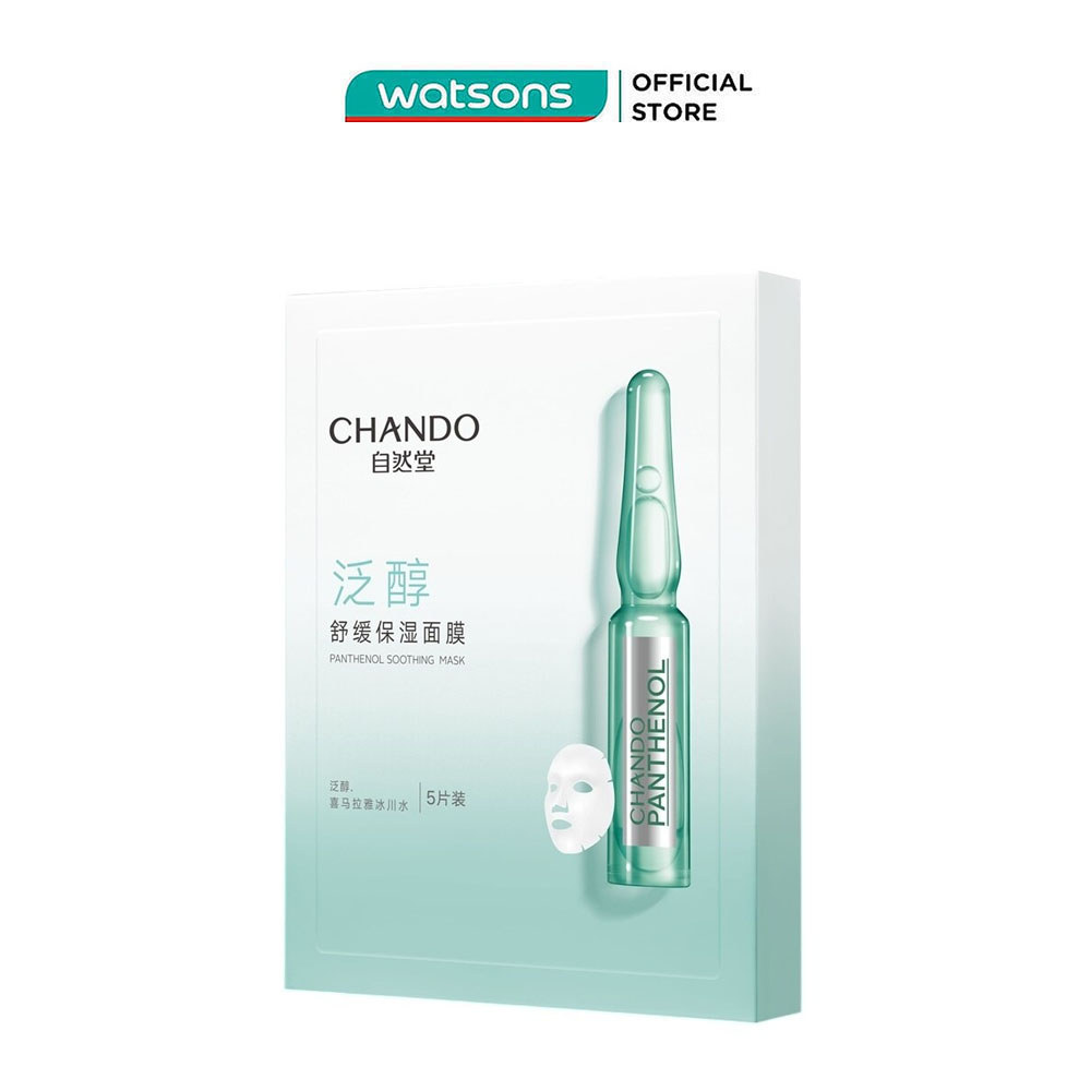 Mặt Nạ Chando Himalaya Panthenol Soothing Mask Làm Dịu, Phục Hồi Da 28mlx5Pcs