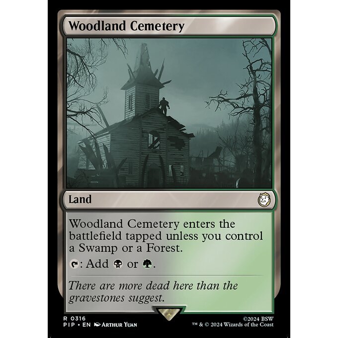 Magic: The Gathering - Fallout - Woodland Cemetery (316)