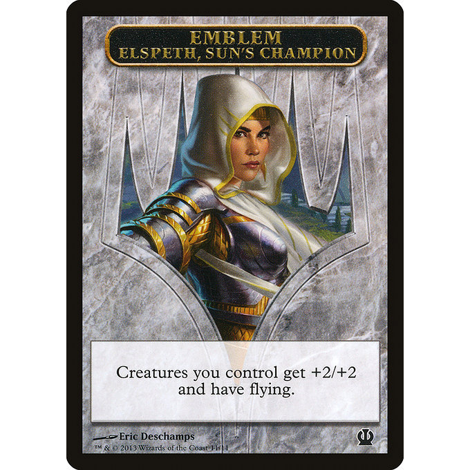 Magic: The Gathering - Theros Tokens - Elspeth, Sun's Champion Emblem (11)