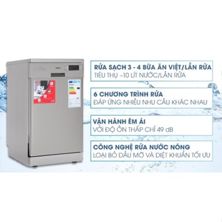 Máy rửa chén độc lập có sấy Galanz W45A3A401S-0E1(SS) 9 Đoàn Giỏi-H©️Ⓜ️