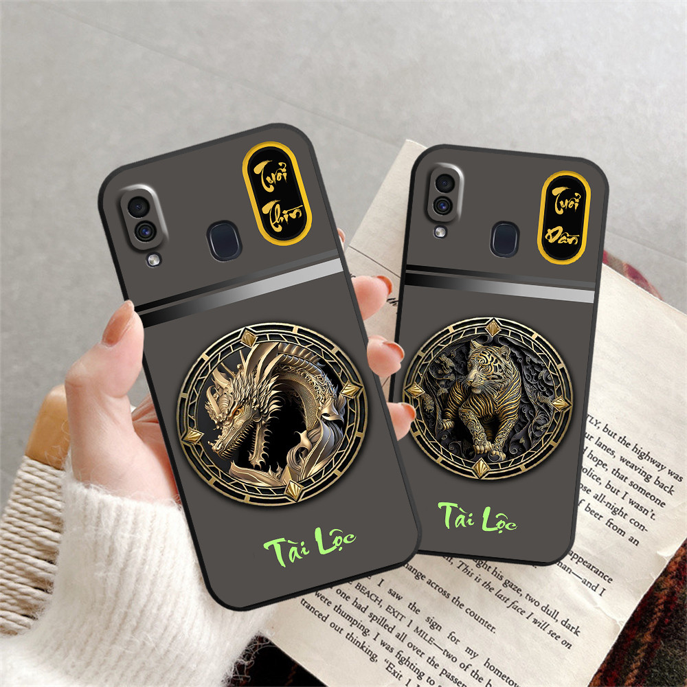 Ốp lưng Samsung A20 / A30 / M20 in bộ hình 12 con giáp may mắn