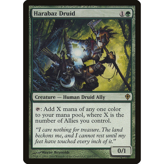 Magic: The Gathering - Worldwake - Harabaz Druid (105)