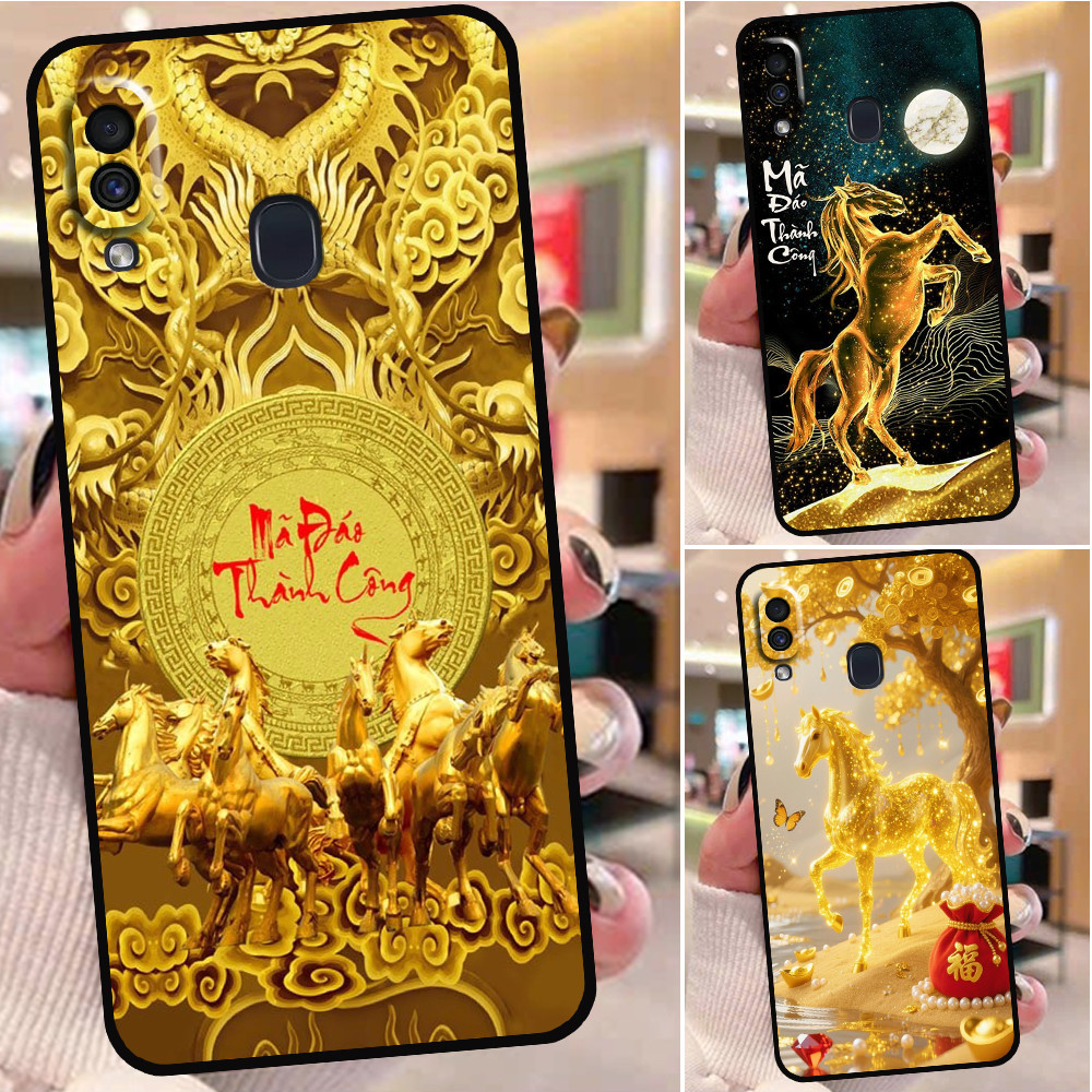 Ốp lưng Samsung A20 / A30 / M20 in hình mã đáo may mắn