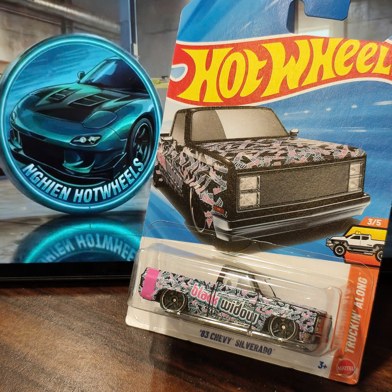 [NGHIENHW] Hotwheels 83 Chevy Silverado - Xe mô hình 1:64 chính hãng - 2026'