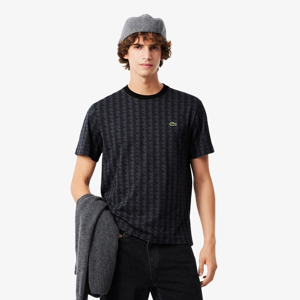 Áo Thun Lacoste Nam Dáng Cổ Điển Jersey Monogram