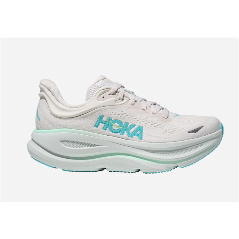 Giày Chạy Bộ Nữ HOKA Bondi 9 - FROST / CIELO BLUE - SS25