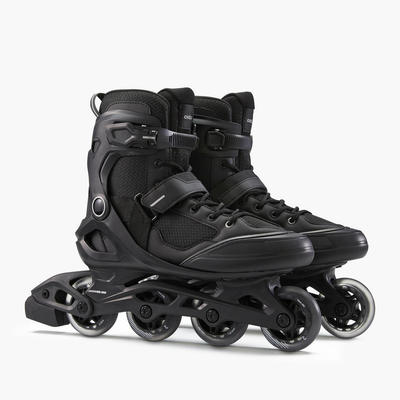 Giày trượt patin 1 hàng FIT100 cho người lớn DECATHLON Đen mã 8614734