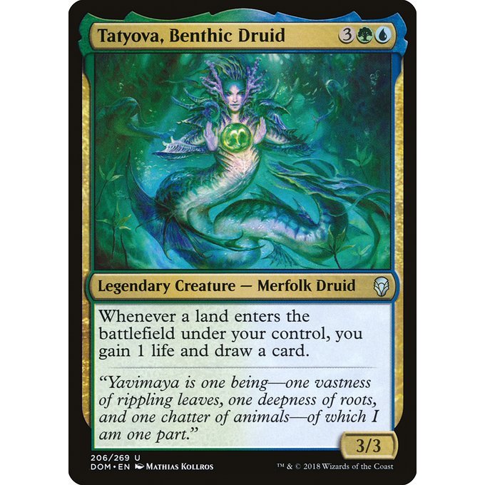 Magic: The Gathering - Dominaria - Tatyova, Benthic Druid (206)