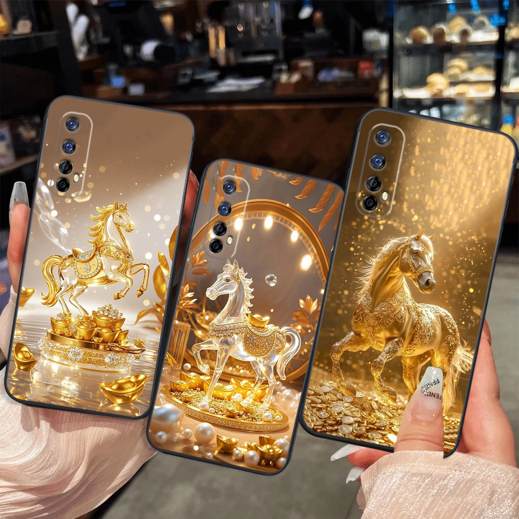 Ốp lưng Realme 7 / Realme 7 Pro in hình Ngựa horse tài lộc năm mới may mắn