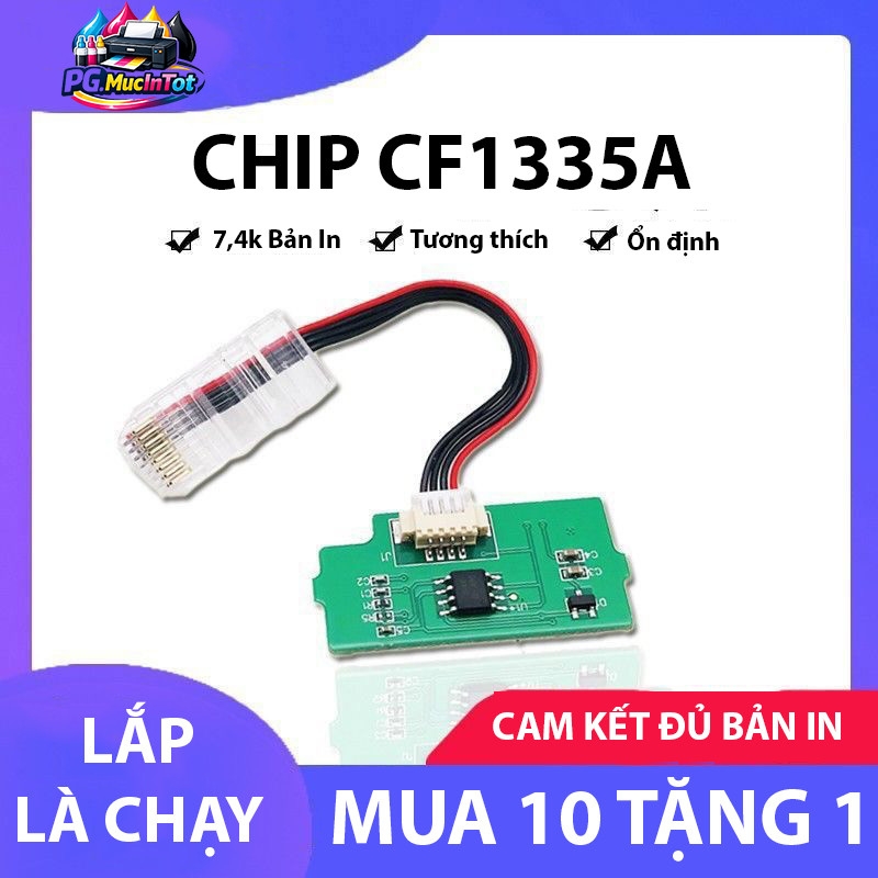 Mực in + Chip mực W1335A (335A) 7,4K cho HP LaserJet MFP M438n M442 M443 M440n M440dn