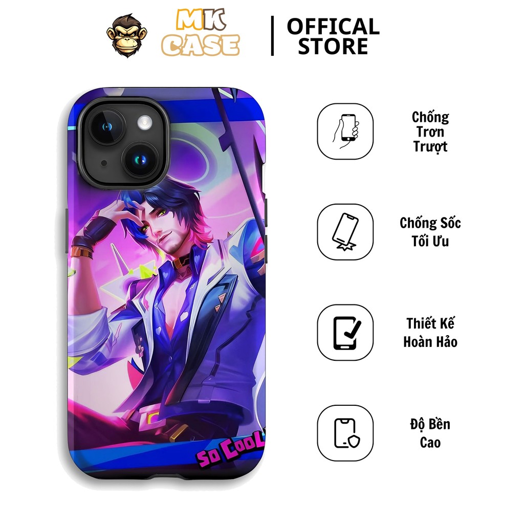 Ốp Iphone Bright So Cool Sắc Màu Cá Tính MK CASE Cho Iphone 7 8 11 12 13 14 15 16 Pro Max Plus