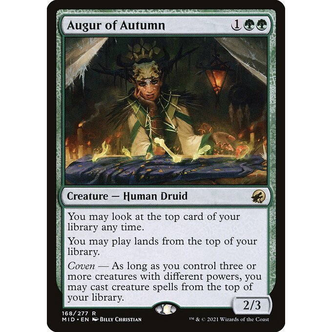 Magic: The Gathering - Innistrad: Midnight Hunt - Augur of Autumn (168)