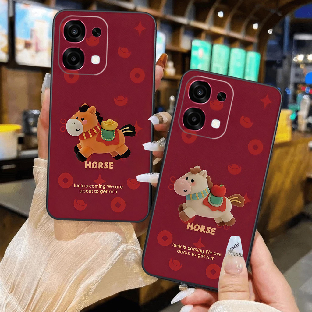 Ốp lưng Oppo A6 pro / Oppo A6 / Oppo F31 5G in Ngựa Tết Lucky Horse may mắn,tài lộc