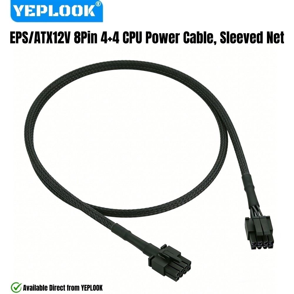 Cáp nguồn CPU YEPLOOK cho Corsair RM1200e, RM1000e, RM850e, RM750e Công suất mô-đun, EPS / ATX12V PS