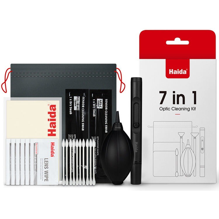 BH Asia - Bộ dụng cụ vệ sinh quang học Haida 7 in 1 Optic Cleaning Kit