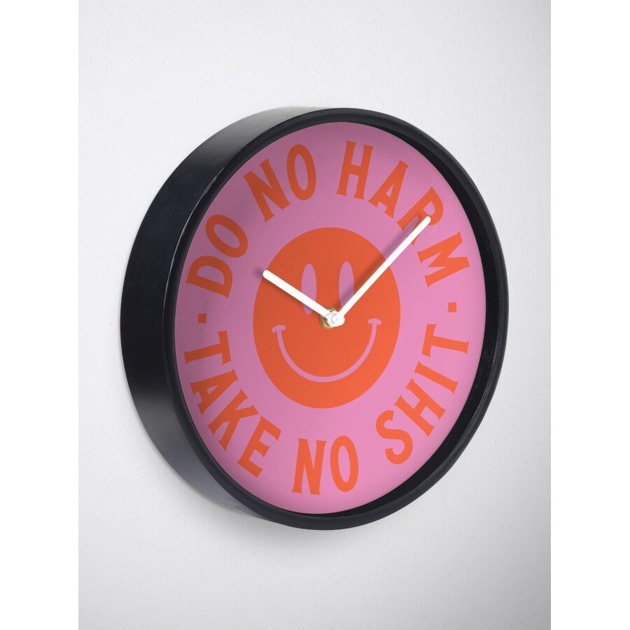 Đồng Hồ Decor - Do No Harm, Take No Shit Clock - Đồng hồ decor treo tường phong cách hiện đại