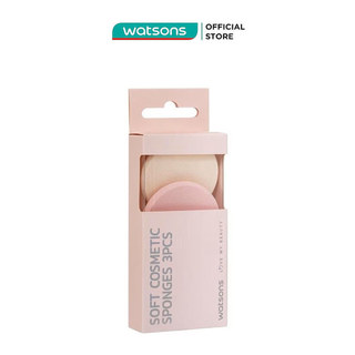 Combo Bông Phấn Tròn (Mềm) Watsons 3pcs
