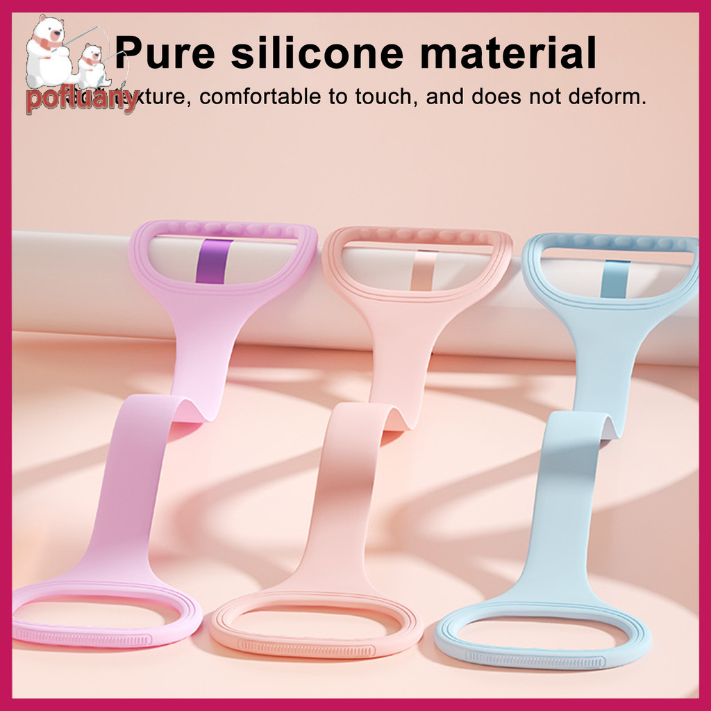 (Pofluany) Dây kháng lực silicone 25/35lbs, chống trượt, dành cho tập thể dục tay và vai