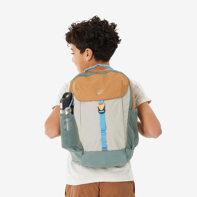 Balo dã ngoại trẻ em 7DECATHLON15 tuổi dung tích 15 L DECATHLON NH900 nâu/xanh khaki/be mã 8739019