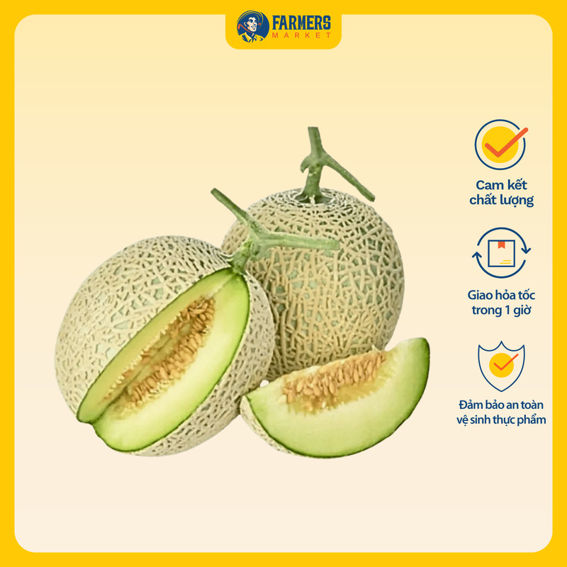 Dưa Lưới Ruột Xanh Ichiba Giống Nhật Danny Green (1 Kg) (I0004857)