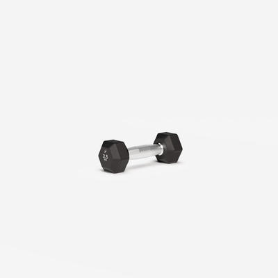 Tạ lục giác 2,5 kg DECATHLON Đen mã 8930817