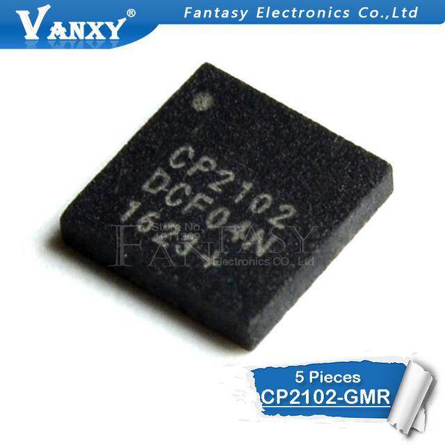 5 chiếc CP2102-GMR QFN Silicon SILABS CP2102 QFN28 SINGLE-CHIP USB TO UART BRIDGE novo e