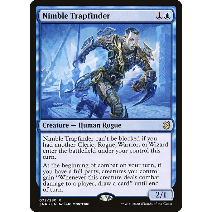 Magic: The Gathering - Zendikar Rising - Nimble Trapfinder (72)