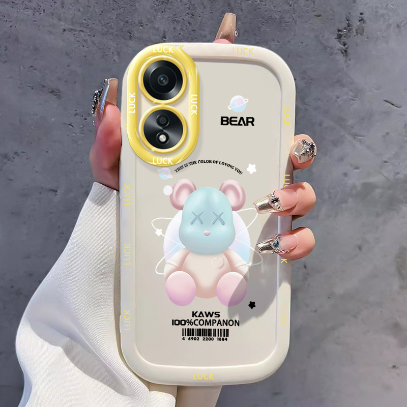 Ốp Lưng OPPO A58 4G A78 4G A58 5G A58X 5G A78 5G A1X 5G A2X 5G Ốp Case Vỏ mềm Gấu Dễ thương