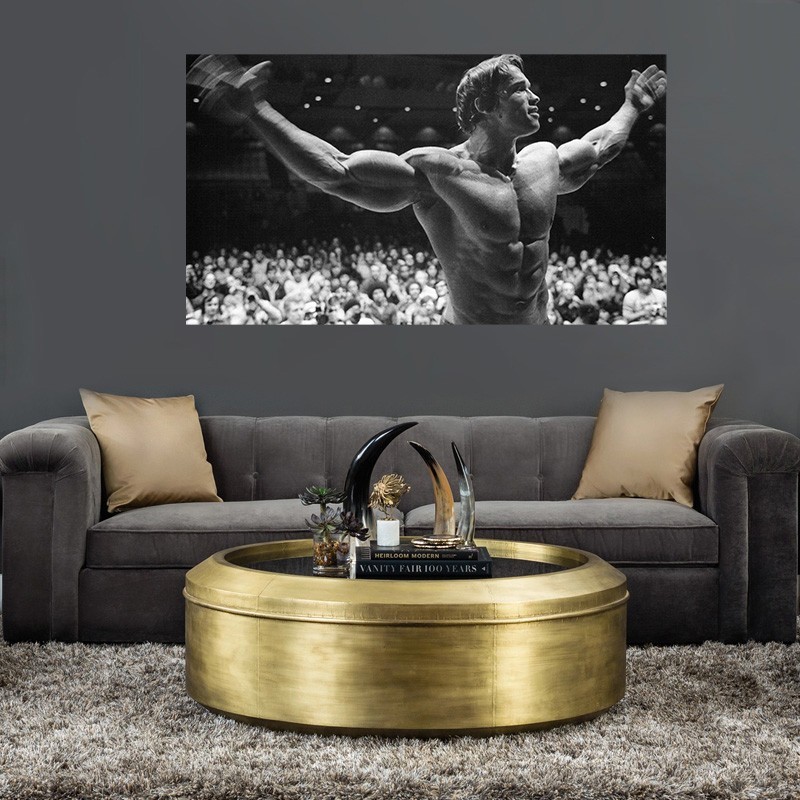 Arnold Schwarzenegger Tập Thể Hình Olympia Universe Conquer Cổ Điển Thể Thao Poster Nhà