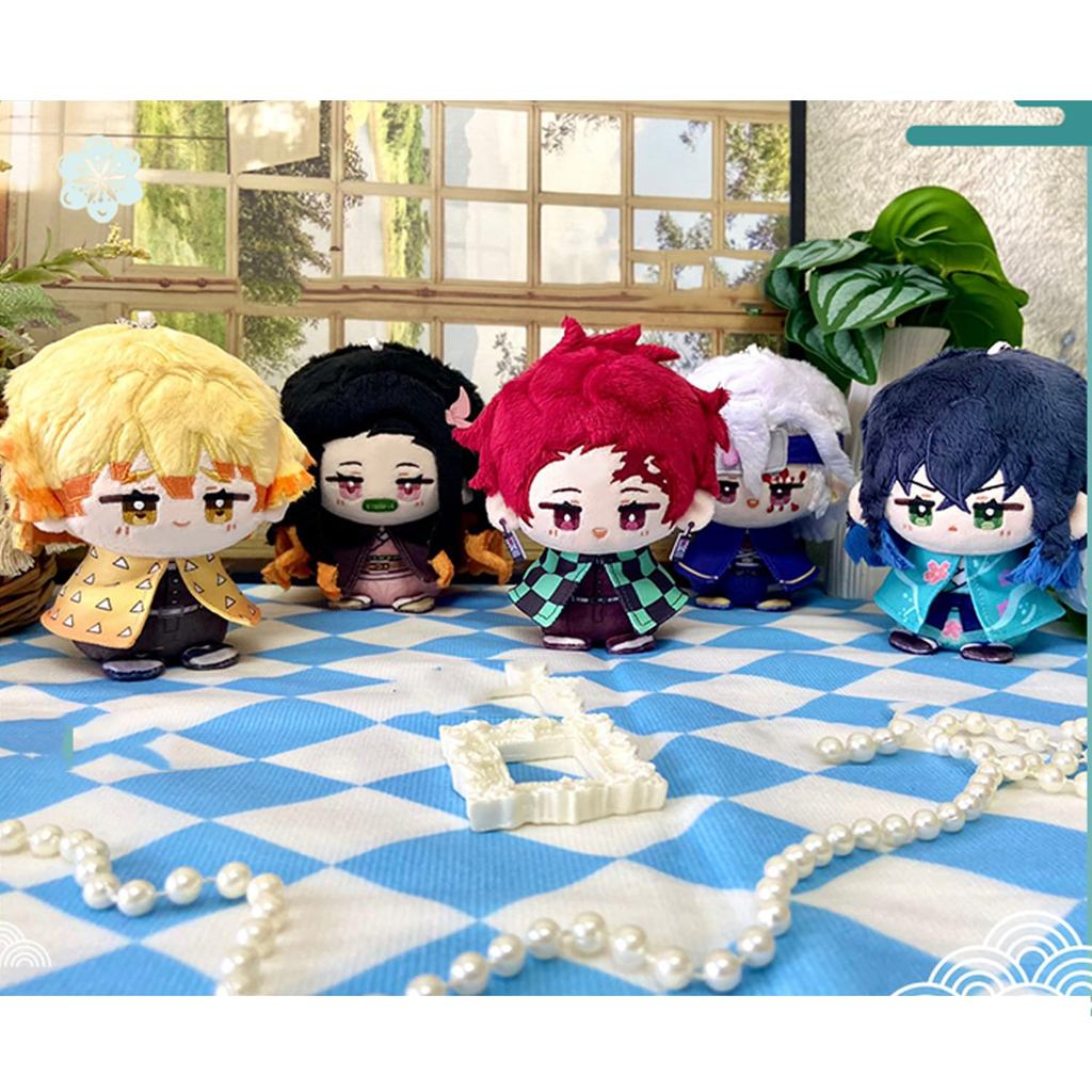 Đồ chơi nhồi bông Sát Quỷ: Tanjiro Kamado, Nezuko Kamado, Genya Shinazugawa, Zenitsu Agatsuma, Inos