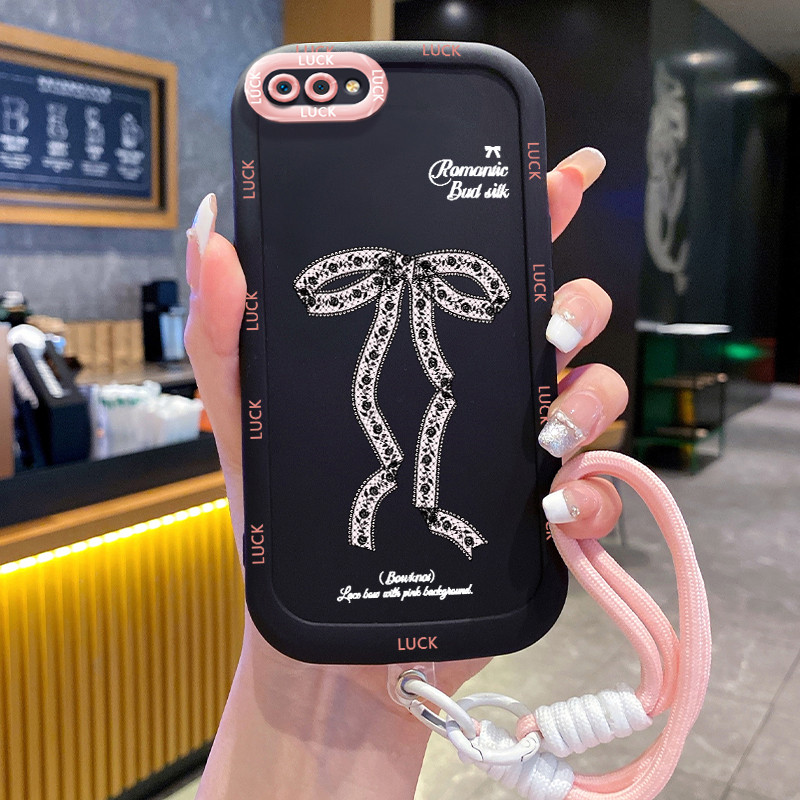 Ốp Lưng Realme C2 C2s OPPO A1K Case Bowknot Nhỏ Với Lanyard