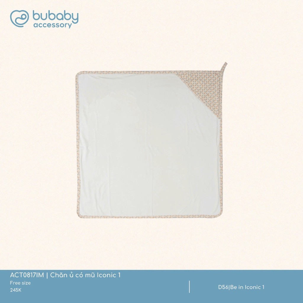 Chăn ủ có mũ Bubaby Iconic 1 ACT0817IM - Be in Iconic - BuBaby