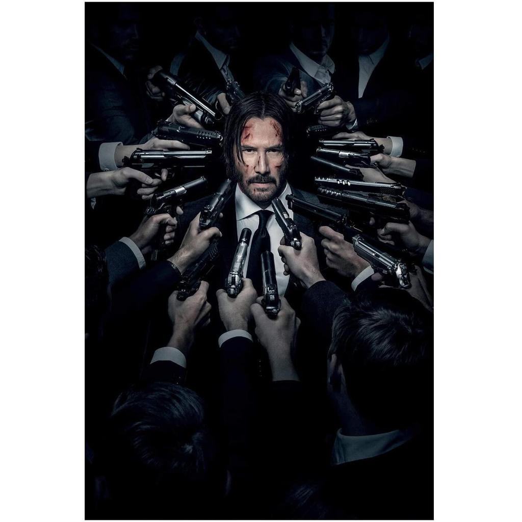 1 Mảnh Phim John Wick: Chương Poster Keanu Reeves In Trên Canvas Nghệ Thuật Treo Tường Cho Trang Trí