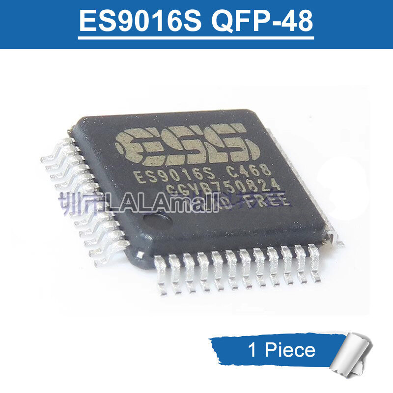 1 Cái ES9016S QFP48 ES 9016 S ES9016 QFP-48 SMD Ultra 32-bit 8 Kênh Âm Thanh DAC Chip IC Mới Ban Đầu