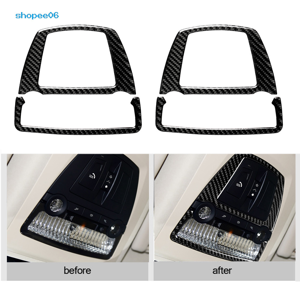PEM- Vỏ đèn đọc sách bằng sợi Carbon Nhãn dán nội thất cho BMW 5 Series F10 5GT