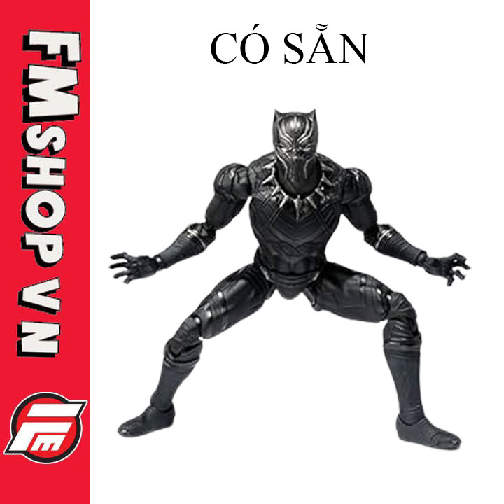 (2nd Mặt Có Lỗ, Tay Trái Lỏng) Mô Hình Nhân Vật SHF Captain America Civil War Black Panther